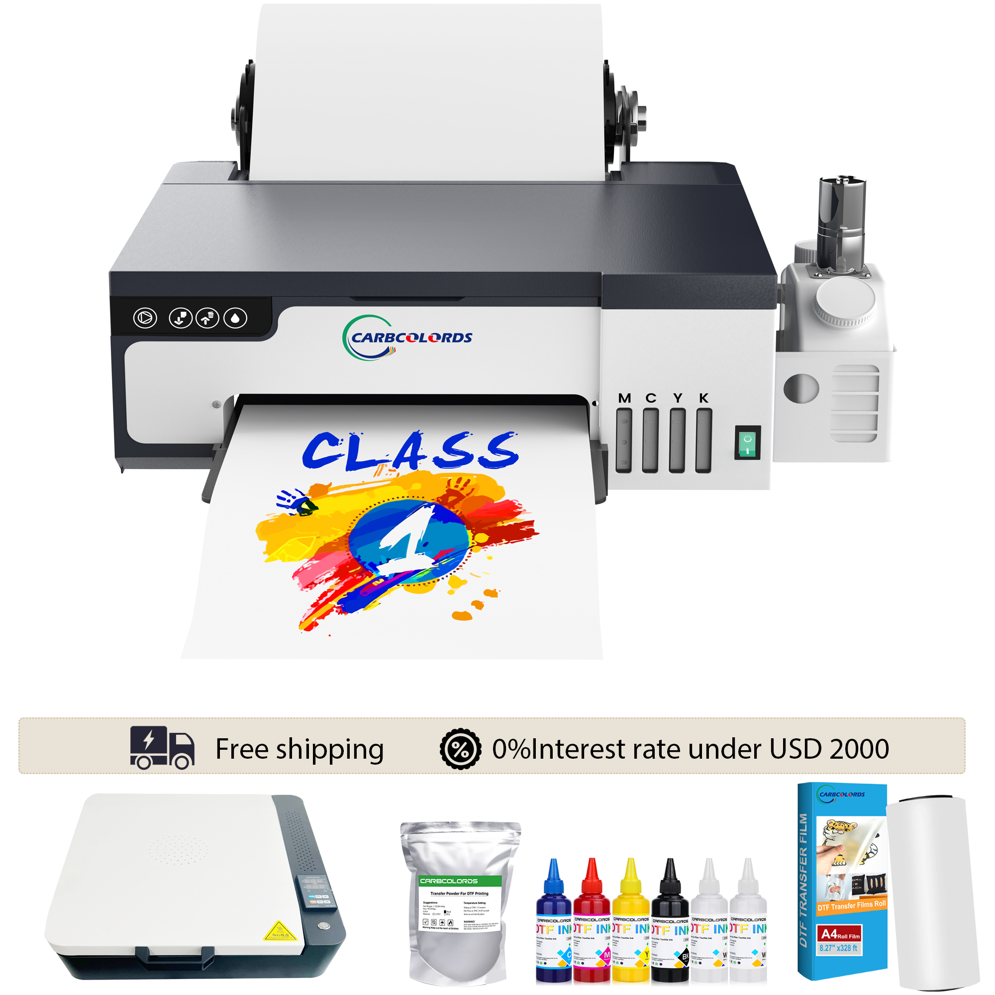 Carbcolords 8.3" DTF Printers A4 XP600