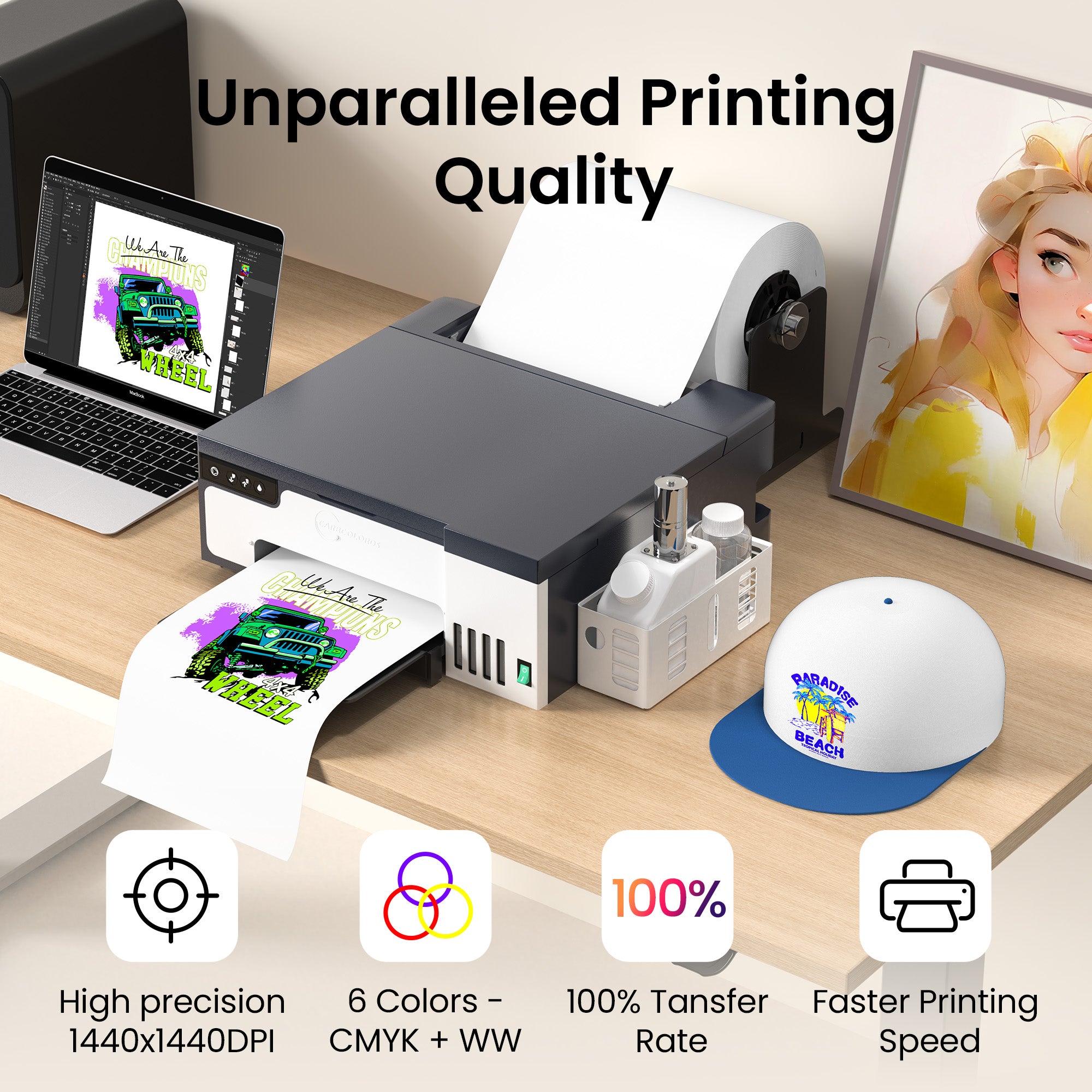 Carbcolords 8.3" DTF Printers A4 XP600