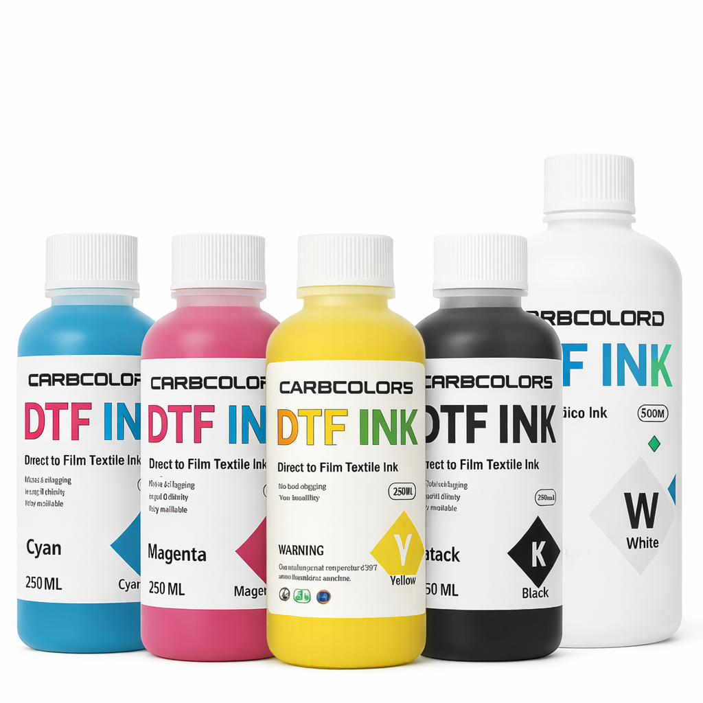 Universal DTF Ink Refill Kit – CMYK, White Ink & DTF Powder