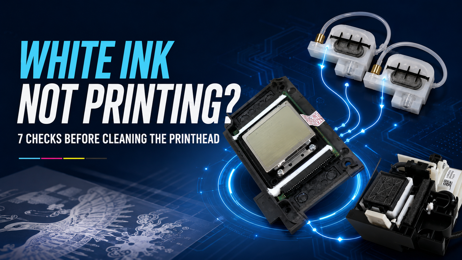 DTF Printer Not Printing White Ink? Check These 7 Points First