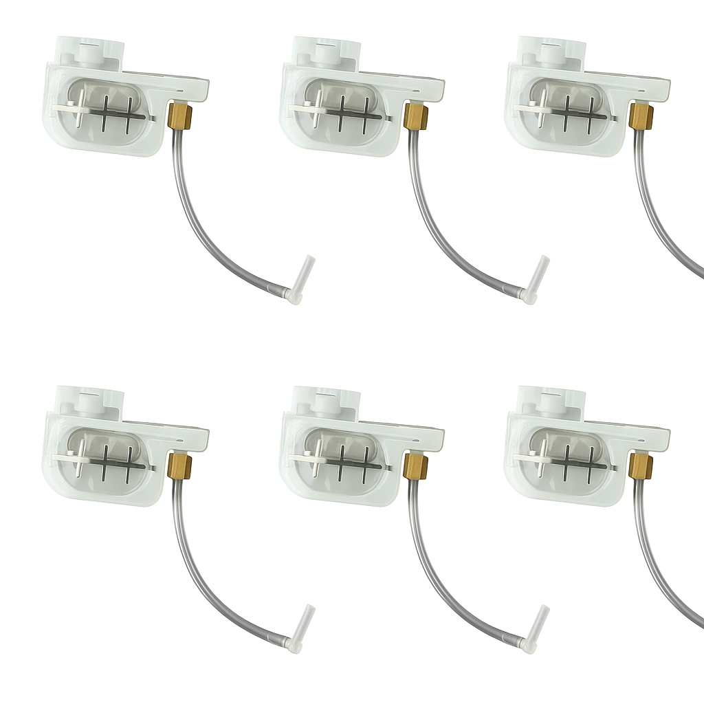 XP600 DTF printer dampers for checking white ink flow