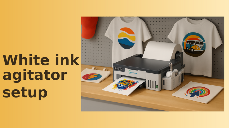 1.1.White ink agitator setup