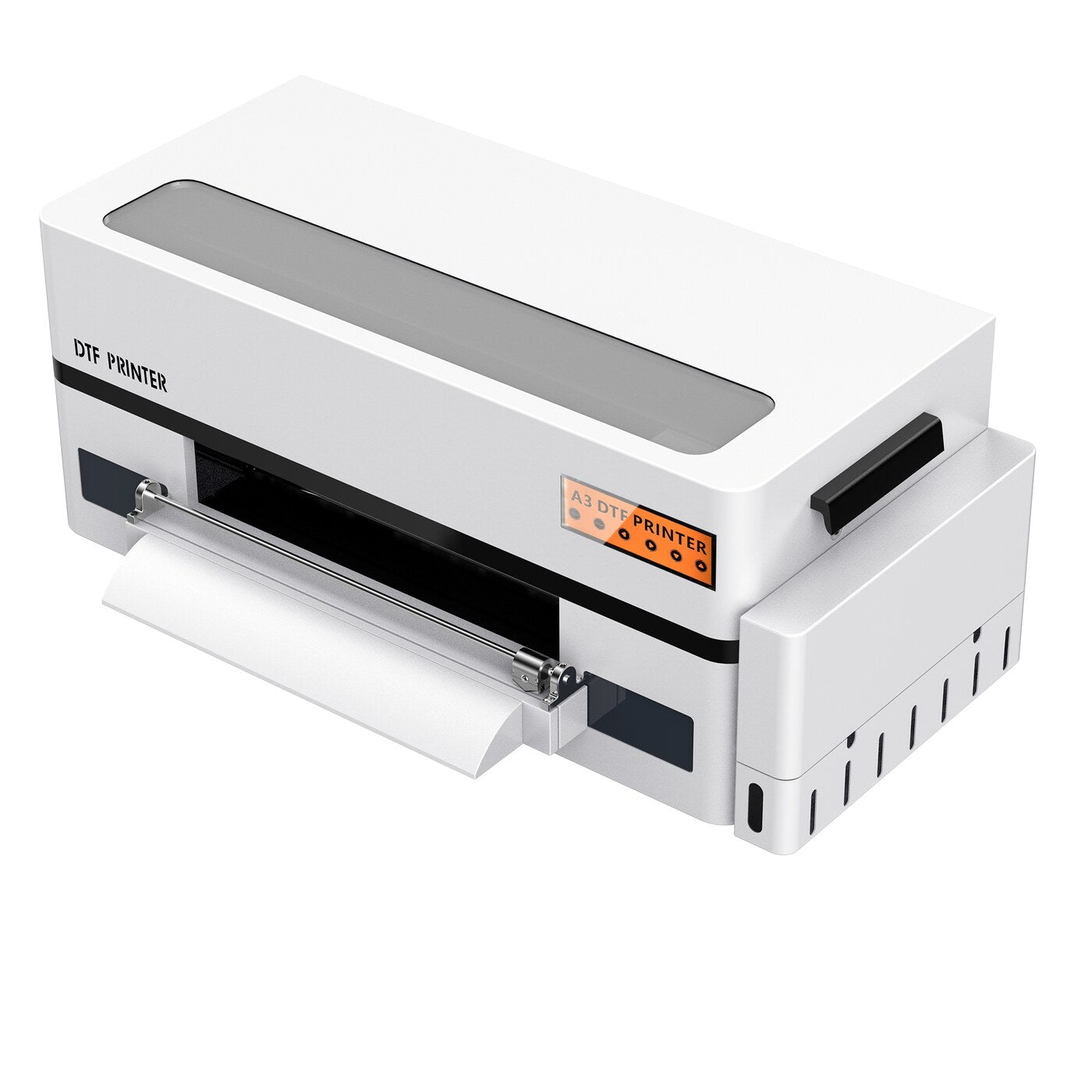 White A3 DTF printer with roll feed